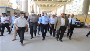محافظ الجيزة يتفقد محور كمال عامر للوقوف على نسب التنفيذ