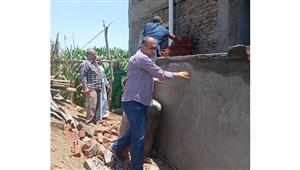 إزالة 10 حالات تعد على الأراضي الزراعية بالمنوفية