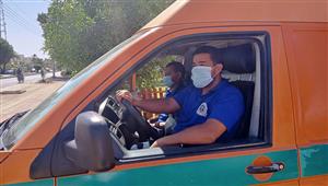 الدفع بـ10 سيارات إسعاف لموقع حادث الصحراوي الغربي بسوهاج