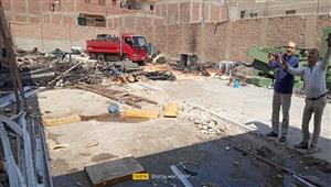 محافظة الجيزة تزيل 8 جمالون مخالف بأبو النمرس والبدرشين والهرم وبولاق الدكرور