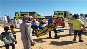 تصادم مروع.. بيان عاجل لمحافظ مطروح بشأن حادث الطريق الساحلي - صور