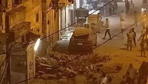 انهيار عقار من خمسة طوابق بإمبابة 