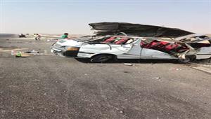 9 مصابين في انقلاب ميكروباص قبل كارتة دهشور