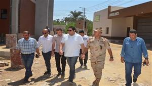 بالصور- نائب محافظ بني سويف يتابع مشروعات حياة كريمة في ببا