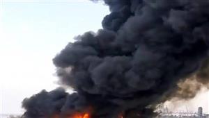 الصور الأولى لموقع تفحم أتوبيس سياحي في جنوب سيناء