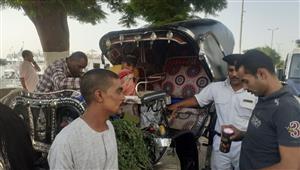 صور.. حملة لضبط عربات الحنطور المخالفة في أسوان