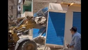 الجيزة: إزالة أكشاك مخالفة بشارع في بولاق الدكرور- فيديو