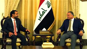 الحلبوسي والكاظمي يبحثان تعزيز التفاهمات السياسية بالعراق
