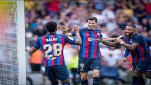  ليفاندوفسكي يقود برشلونة لصدارة الدوري الإسباني باكتساح إلتشي