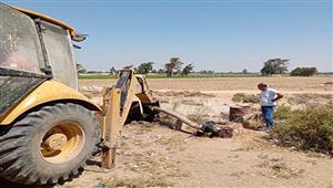 صور.. إزالة 220 حالة بناء على الأراضي الزراعية وأملاك الدولة في بني سويف 