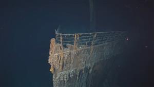 لقطات تنشر لأول مرة لحطام سفينة تايتنك الغارقة