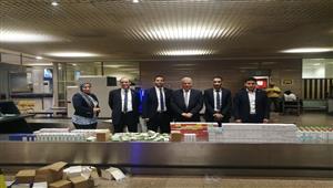 إحباط محاولة تهريب مخدرات وأدوية ومستحضرات تجميل بمطار القاهرة
