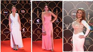 6 نجمات تألقن بفساتين بفتحة ساق جريئة في مهرجان القاهرة للدراما