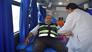  حملة للتبرع بالدم بمديرية أمن البحر الأحمر