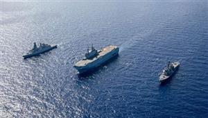 البحرية المصرية والأمريكية تنفذان تدريبا عابرا بنطاق الأسطول الشمالي