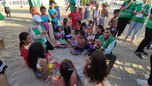 استعدادًا لقمة المناخ.. "مصر بتتلكم أخضر" بمشاركة 80 طفلًا في الإسكندرية - صور