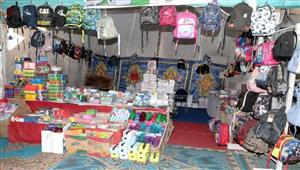 بالصور- بتخفيضات حتى 50%.. محافظ بني سويف يفتتح معرض "أهلا مدارس" 