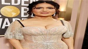 سلمى حايك تستمتع بجمال الطبيعة في الأردن 