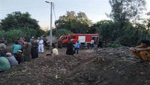 فاجعة منشأة القناطر.. 3 جثث داخل صوبة جمعية زراعية محترقة