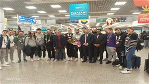 صور.. وصول المنتخب الإيطالي للسباحة في المياه المفتوحة إلى شرم الشيخ