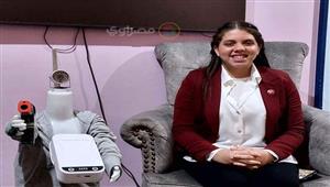 ماجستير في 3 إعدادي.. "سما" مبتكرة "روبوت كورونا": نفسي أقابل الرئيس (فيديو وصور)