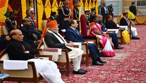 صور.. السيسي يشارك في احتفالية يوم الجمهورية الهندية​