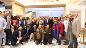 فريق "Cairo Calling" يزور جناح هيئة الكتاب في معرض القاهرة (صور)