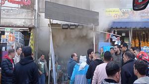 النيران تلتهم محل بويات بمنطقة الظاهر دون خسائر بشرية