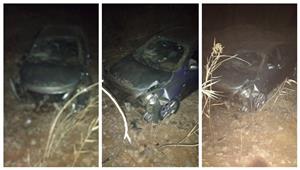 بالصور.. 4 مصابين في انقلاب سيارة بأسيوط