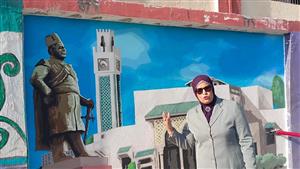 متحف مفتوح على أسوار مدرسة.. مبادرة جديدة تلفت الأنظار في شوارع في بورسعيد - صور