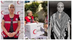 أسما شريف منير تنضم لقطار المتطوعين بالهلال الأحمر المصري