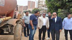 محافظ القليوبية يتفقد أعمال تطوير الشوارع في بنها