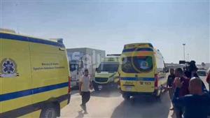   إصابة 7 أشخاص في حادث سيارة نقل بـ"صحراوي الصف"