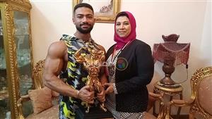 أبوحليمة أول ناشئ في كفر الشيخ يتوج ببطولة العرب لكمال الأجسام 