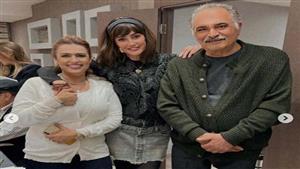 بالصور- غادة عبد الرازق مع أبطال مسلسلها الجديد" صيد العقارب"