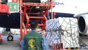 السعودية: 330 شاحنة إغاثية تعبر منفذ الوديعة الحدودي متوجهة إلى اليمن