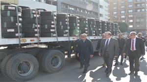 محافظ القليوبية يشهد استلام دفعة من مستلزمات تدعيم المعدات استعدادا للأزمات والكوارث