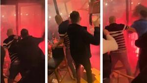  جماهير باريس سان جيرمان تعتدي على مشجعي نيوكاسل (فيديو)