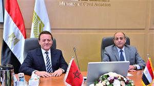 وزير الطيران المدني يبحث التعاون المشترك مع وزير النقل المغربى