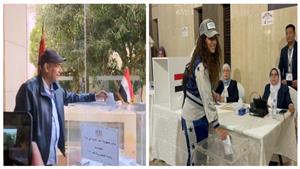 أحمد بدير في بيروت وآيتن عامر في السعودية.. النجوم يدلون بأصواتهم الانتخابية