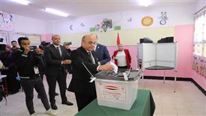 صور| المستشار عمر مروان وزير العدل يدلي بصوته في الانتخابات الرئاسية 2024