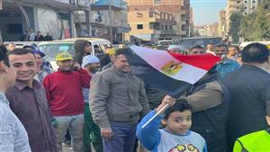 بالمزمار والأغاني الوطنية.. إقبال كثيف على اللجان الانتخابية في مدينة الباجور بالمنوفية