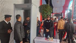 بالصور- انتشار عناصر الشرطة النسائية أمام اللجان بالدقهلية