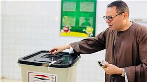 رئيس لجنة الزراعة بمجلس النواب يدلي بصوته فى الانتخابات بالدقهلية