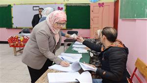 رئيسة هيئة التنمية الصناعية تدلي بصوتها في الانتخابات الرئاسية