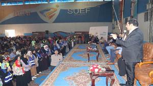 تسليم عقود تمويل مشروعات تنموية صغيرة للأسر الأولى بالرعاية في بني سويف