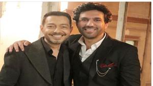  "أول مشهد يجمعنا"..أحمد زاهر وحسن الرداد في كواليس "محارب" 