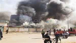 السيطرة على حريق بمصنع للغزل في فوه بكفر الشيخ