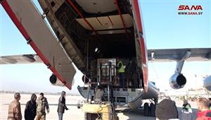 سوريا تستقبل 15 طائرة مساعدات من الإمارات والعراق وروسيا وليبيا