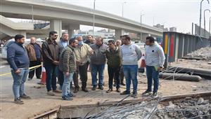 بالصور- محافظ القليوبية يتفقد أعمال صيانة كوبري الثلاجة بشبرا الخيمة 